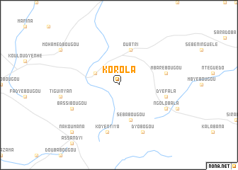 map of Korola