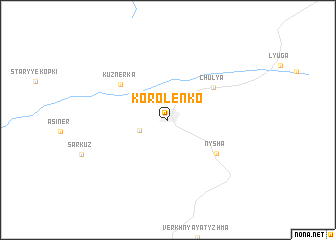 map of Korolenko