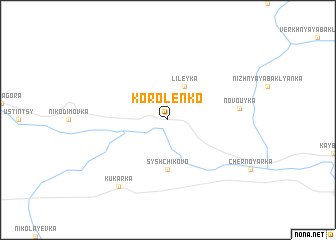map of Korolenko