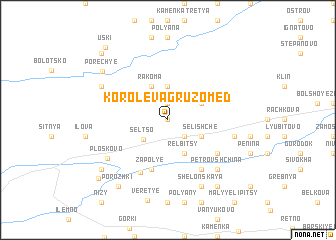 map of Korolëva Gruzomed\