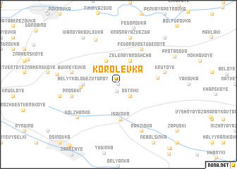 map of Korolëvka