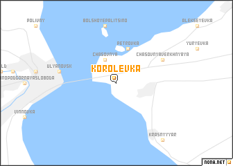 map of Korolëvka