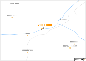 map of Korolëvka