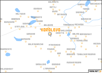 map of Korolëvo