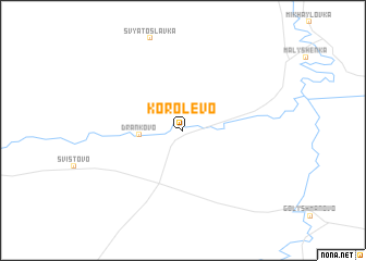 map of Korolëvo