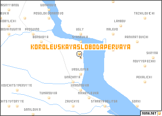 map of Korolevskaya Sloboda Pervaya