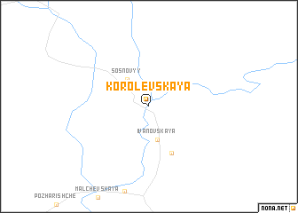 map of Korolevskaya