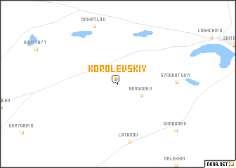 map of Korolevskiy