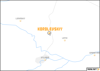 map of Korolevskiy