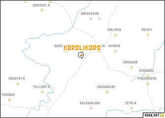 map of Korolikoro