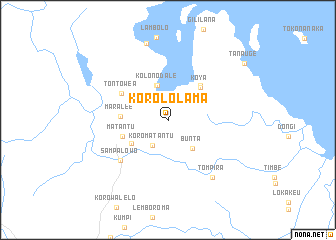 map of Korololama