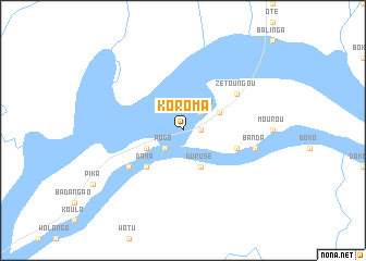 map of Koroma