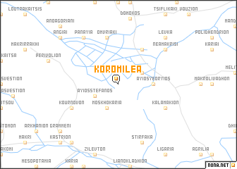 map of Koromiléa