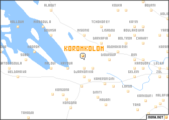 map of Korom Kolom