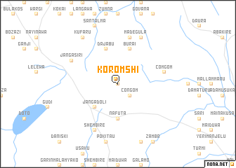 map of Koromshi