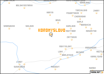 map of Koromyslovo