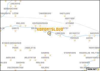 map of Koromyslovo