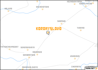 map of Koromyslovo