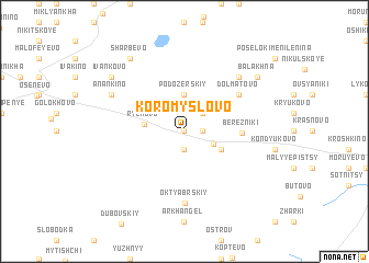 map of Koromyslovo