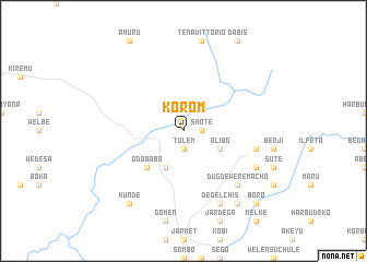 map of Kʼorom