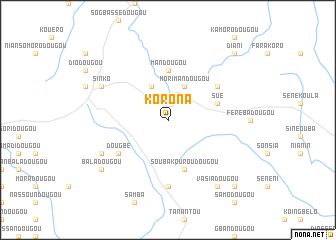 map of Korona