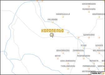 map of Koronendo