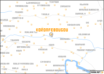 map of Koronfébougou