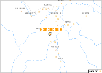 map of Koro Ngawe