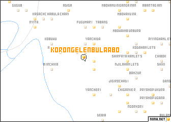 map of Korongelen Bula Abo