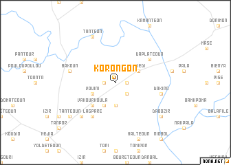 map of Korongon