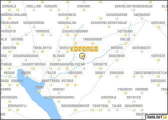 map of Korongo