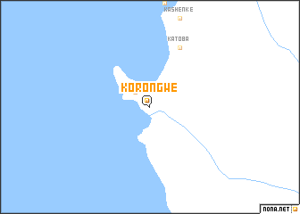 map of Korongwe