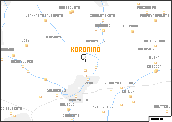 map of Koronino