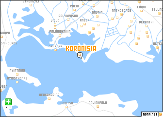 map of Koronisía