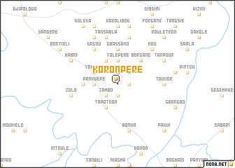 map of Koronpéré