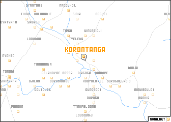 map of Korontanga