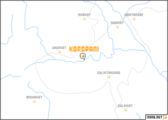 map of Koropāni