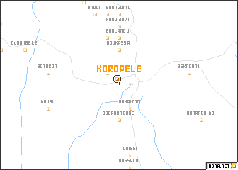 map of Koropele