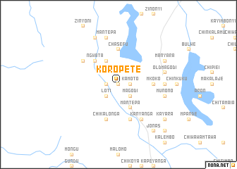 map of Koropete