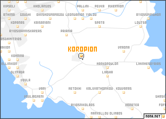 map of Koropíon