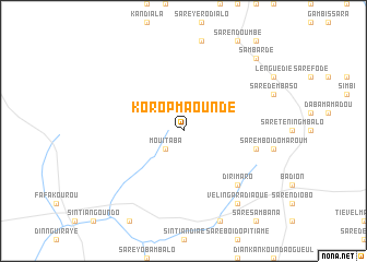 map of Korop Maoundé