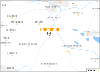 map of Koropovo