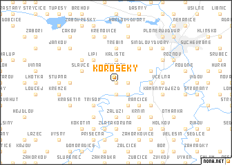 map of Koroseky