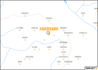 map of Koroshak