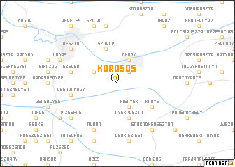 map of Körösös