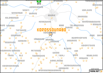 map of Korossounabo