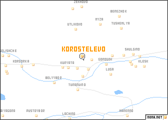 map of Korostelëvo