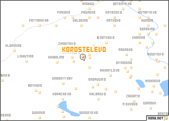 map of Korostelevo