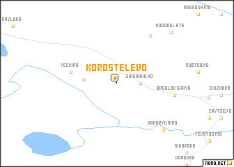 map of Korostelevo
