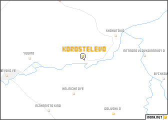 map of Korostelëvo